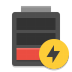 Battery-empty-charging icon