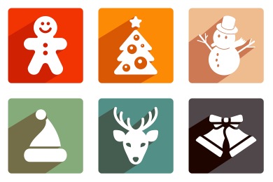 Christmas Shadow Icons