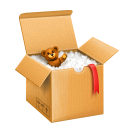 Shipping box icon