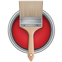 Paint Bucket Can Brush icon