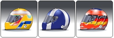 F1 Helmets Icons