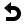 Arrow u left top bold icon