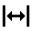 Arrow expand horizontal icon