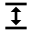 Arrow expand vertical icon