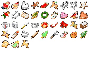 Hide's Xmas Cookie Icons