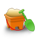 Sand-bucket icon