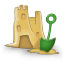 Sand-castle icon