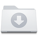 Folder-Downloads-White icon