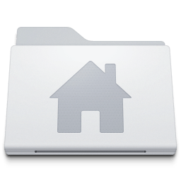 Folder Home Alternate White icon