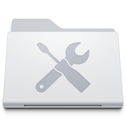 Folder Utilities White icon