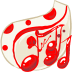 Folder-White-music icon