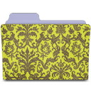 Folder-damask-chartreuse icon