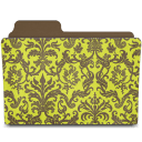 Folder-damask-chartreusey icon