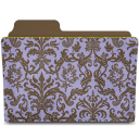 Folder damask hyacinthy icon