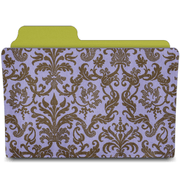 Folder damask hyacinth icon