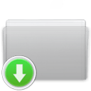 Folder Drop Graphite icon