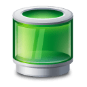 Recycle bin green icon