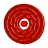 Disc-red-cane icon