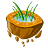 Flying grass icon