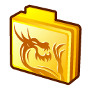 Folder rising dragon icon