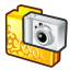 Folder digital camera icon
