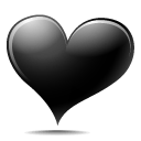 Black heart icon