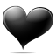Black-heart icon