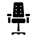 Desk chair icon