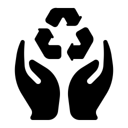 Care for recycling icon