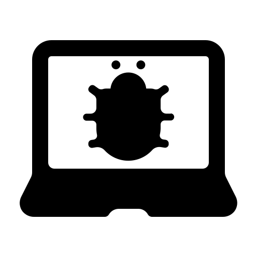 Laptop-bug icon