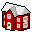 Snowy Red House icon