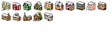 Snowy Town Icons