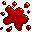 Blood splat icon
