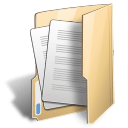 Folder-document-open icon