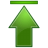 Actions-green-arrow-up-top icon