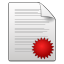 Mimetypes document seal icon