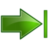Actions-green-arrow-right-end icon