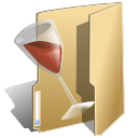 Folder wine icon