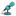 Microphone foam turquoise icon