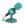 Microphone-foam-turquoise icon