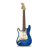 Guitar stratocaster blue icon