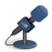 Microphone foam blue icon