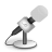 Microphone-foam-white icon