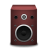 Speaker red icon