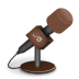 Microphone-foam-brown icon