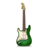 Guitar-stratocaster-green icon