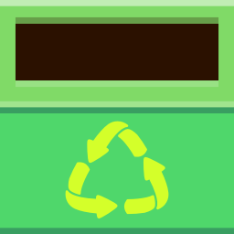 Places trashcan empty icon