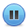 Pause Blue Button icon