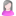 User female white pink grey icon