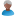 User male black blue grey icon
